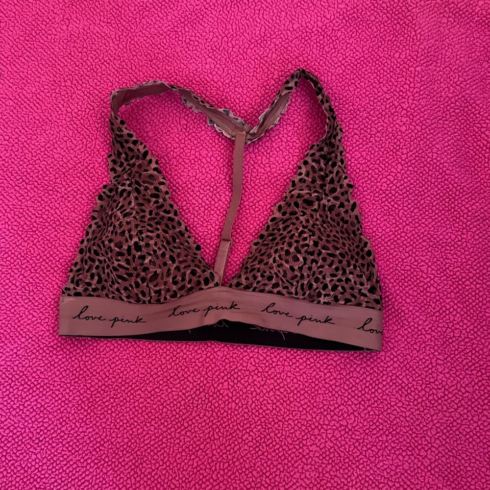 VS PINK Lacey halter bralette